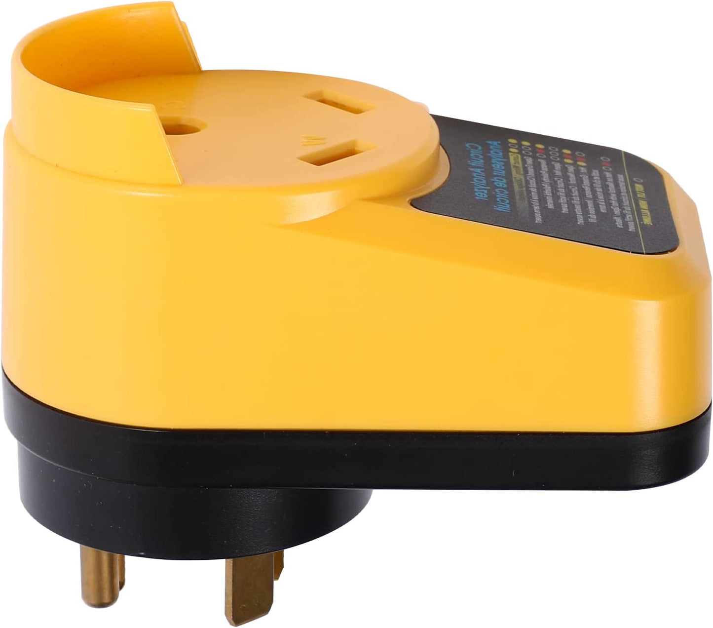 RV Surge Protector 30 Amp Circuit Analyzer with LED Indicator Light 30 Amp Male to 30 Amp Female for RV Trailer