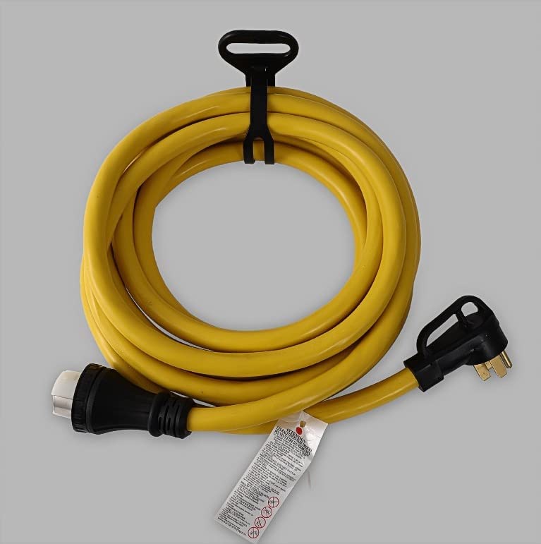 35FT 14-50P to SS2-50R 120V/240V 50 Amp Stow W/L14-30P to 14-50R Power Cord Adapter Combo Kit 4 Prong Male to 4 Prong Twist Lock Receptacle Generator RV Marine Shore Boat Power Extension Cord