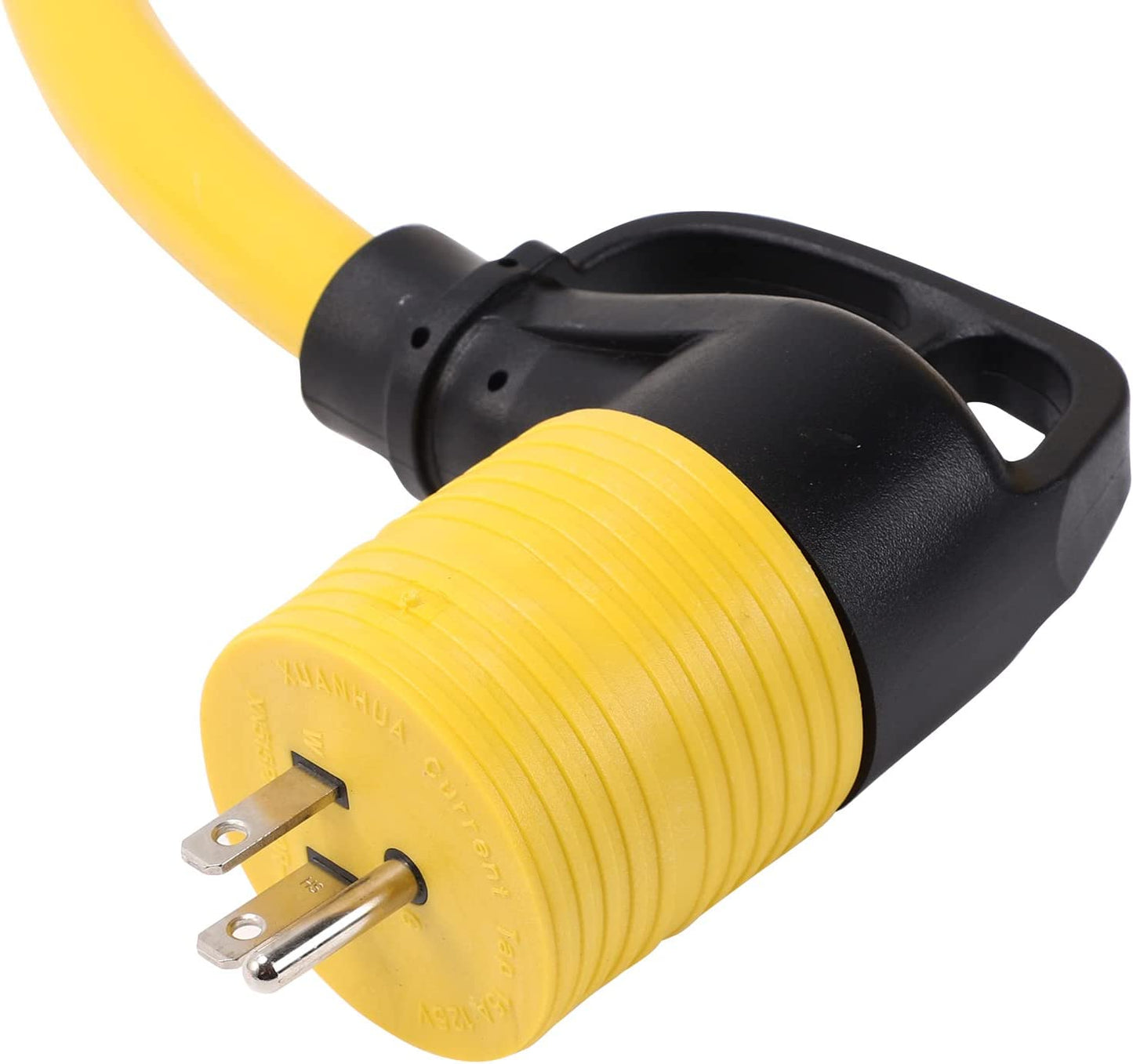 ONETAK TT-30P to TT-30R 15 Feet W/5-15P to TT-30R Adapater Combo Kit 120V 30 Amp 3 Prong Male Plug to Twist Lock 30 Amp 3 Prong RV Camper Travel Trailer Car Extension Cable Power Cord Adapter