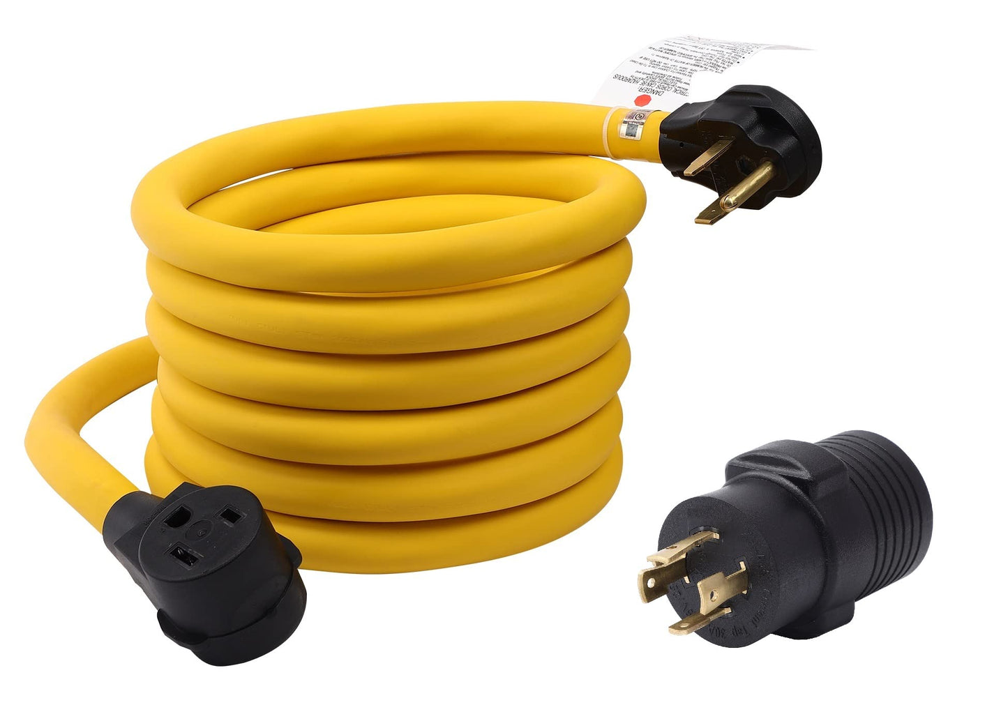 ONETAK 15FT NEMA 6-50 6-50P to 6-50R 240V 50 Amp 3 Prong Dryer Extension Cord Welder Dryer EV Charger Generator Power Cord