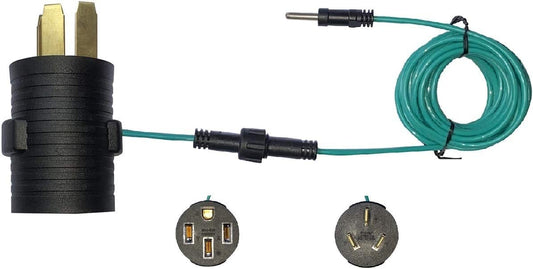 ONETAK NEMA 10-50P to 14-50R Compact 120V/240V 50 Amp External Ground Welder Welding Dryer EV Charger Power Cord Adapter Adaptor Connector Connecter