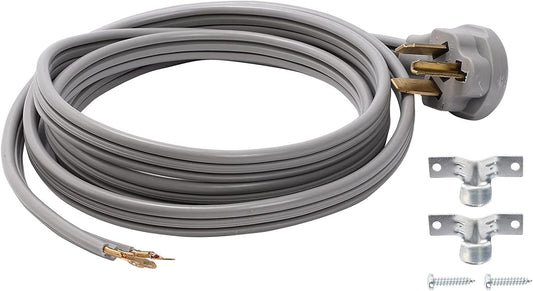 10-30 10-30P 10 Feet 3 Prong Dryer Cable Cord 10 AWG 120V/240V 30 Amp Dryer Cord