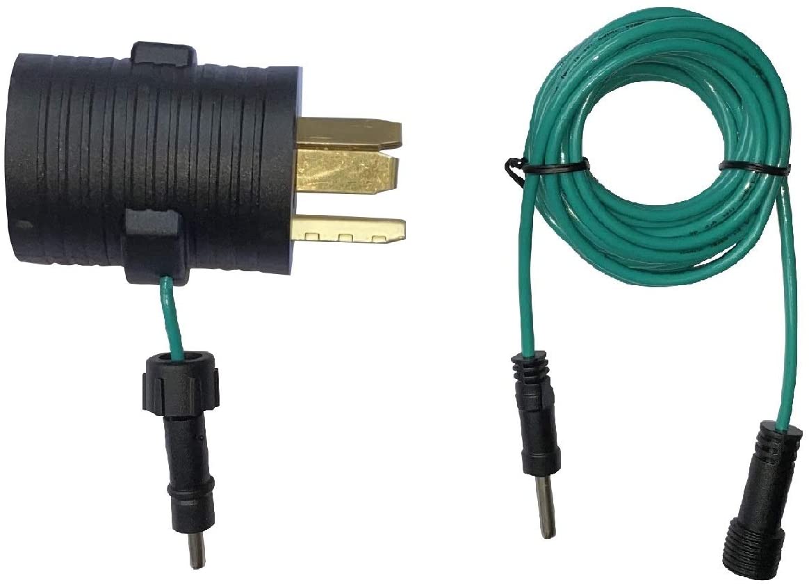 ONETAK NEMA 10-30P to 14-30R Compact 120V/240V 30 Amp 3 Prong Plug to 4 Prong Receptacle External Ground Generator Welder Camper Travel Trailer Car RV Clothes Dryer EV PHEV Charger Power Cord Adapter