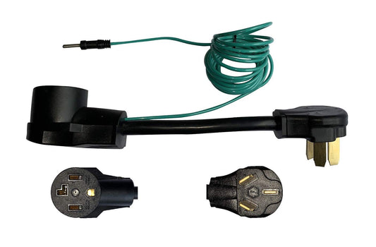 ONETAK NEMA 10-50P to 14-30R 120V/240V 30 Amp External Ground Welder Welding 3-Prong Male to 4-Prong Female RV Dryer EV Charger Power Cord Adapter Adaptor Connector Connecter