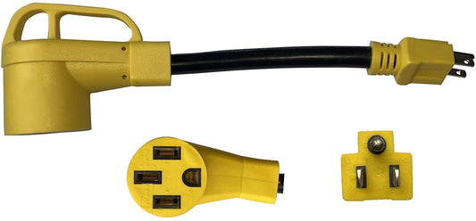 ONETAK NEMA 5-15P to 14-30R 120V 15 Amp Two Hots Bridged Welder Welding Power Cord Adapter Adaptor Connector Connecter