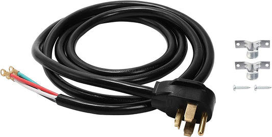 14-30 14-30P 4 Prong 10 Feet 10 AWG 120V/240V 30 Amp Dryer Cable Cord