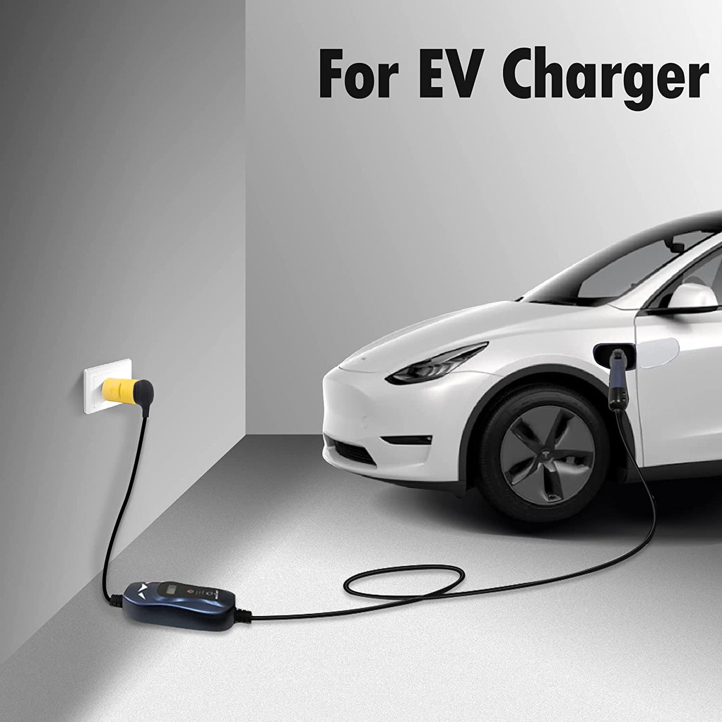 ONETAK NEMA 10-30P to 14-30R Compact 240V 30 Amp 3 Prong Dryer Male Plug to 4 Prong Generator Female Receptacle EV Charger Compatible Tesla Gen 2 Power Cord Adapter