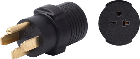 ONETAK NEMA 14-50P to 6-15R 6-20R Compact 240V 50 Amp 3 Prong Male Plug to 240V 15 Amp 20 Amp 3 Prong Female Receptacle Generator Welder Dryer EV Charger Power Cord Adapter Connector