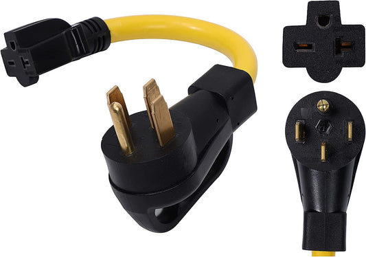 NEMA 14-50P to 6-15R 6-20R 240V 20 Amp Welder Welding Dryer EV Charger Power Cord Adapter Adaptor Connector Connecter
