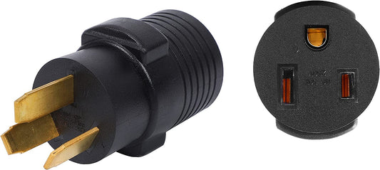 ONETAK NEMA 10-50P to 6-50R Compact 240V 50 Amp Welder Welding Power Cord Adapter Adaptor Connector Connecter