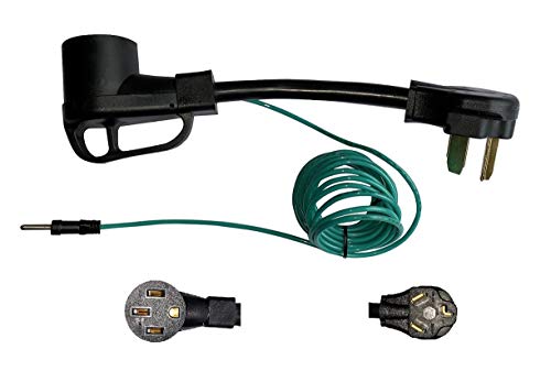 ONETAK NEMA 10-30P to 14-50R 120V/240V 30 Amp External Ground Welder Welding RV Dryer EV Charger Power Cord Adapter Adaptor Connector Connecter