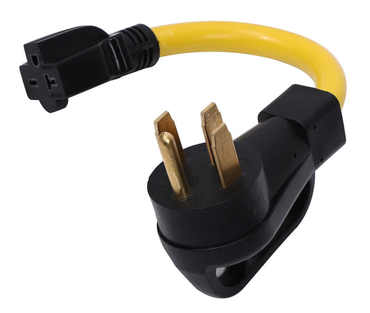 ONETAK NEMA 14-50P to 6-15R 6-20R ETL Listed 4 Prong Plug to 3 Prong Receptacle Female Outlet 240V 20 Amp Welder Welding Dryer EV Charger Power Cord Adapter
