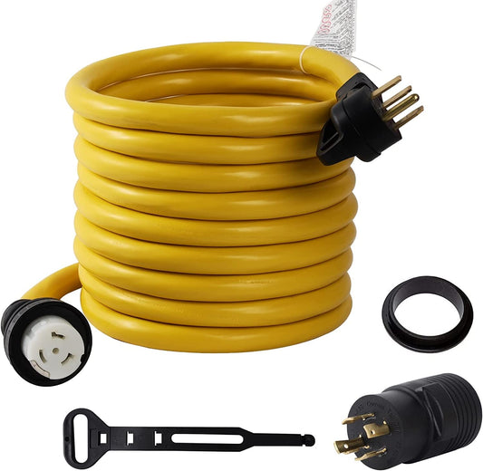 14-50P to SS2-50R 120V/240V 50 Amp Stow 6/4 AWG Combo Kit RV EV Generator Power Cord Extension Cable