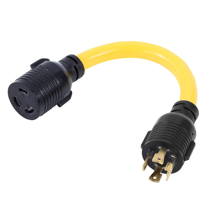 ONETAK NEMA L6-30P To 6-50R 240V Adapter - 30A Twist Lock Male Plug To 50A Female Receptacle