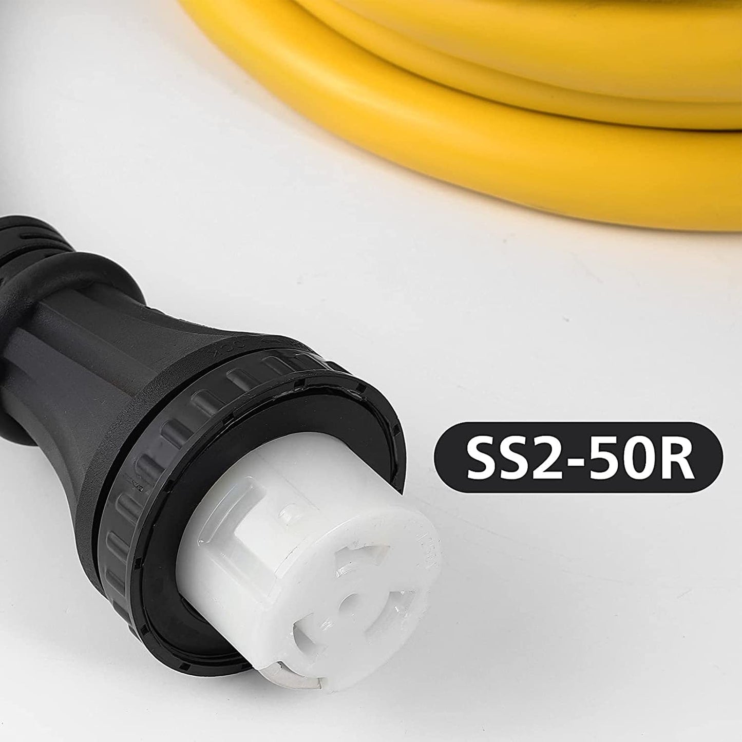 14-50P to SS2-50R 120V/240V 50 Amp Stow 6/4 AWG Combo Kit RV EV Generator Power Cord Extension Cable