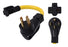 ONETAK NEMA 14-50P 4 Prong Plug to 6-15R 6-20R 3 Prong Receptacle Female Outlet 240V 20 Amp Welder Welding Dryer EV Charger Power Cord Adapter