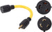 NEMA L6-20P to L6-30R 240V 20 Amp Twist Lock 3 Prong Male Plug to Twist Lock 3 Prong Female Outlet Receptacle Generator Welder Dryer EV Charger Power Cord Adapter