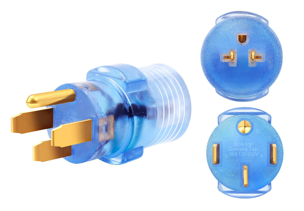 ONETAK NEMA 14-50P to 5-15R 5-20R 6-15R 6-20R Compact 240V 50 Amp 3 Pr