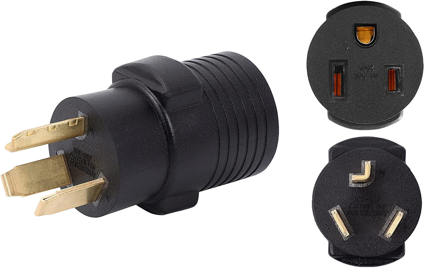 ONETAK NEMA 10-30P to 6-50R Compact 240V 30 Amp Welder Welding Power Cord Adapter Adaptor Connector Connecter